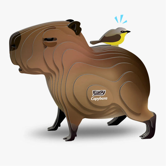 Eugy 3D Cardboard Model Kit - Capybara