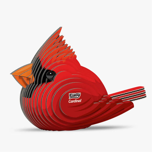 Eugy 3D Cardboard Model Kit - Cardinal