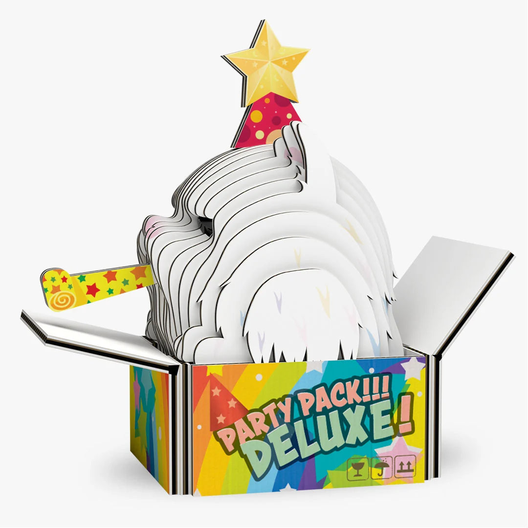 Eugy 3D Cardboard Model Kit - Cat Cottonball