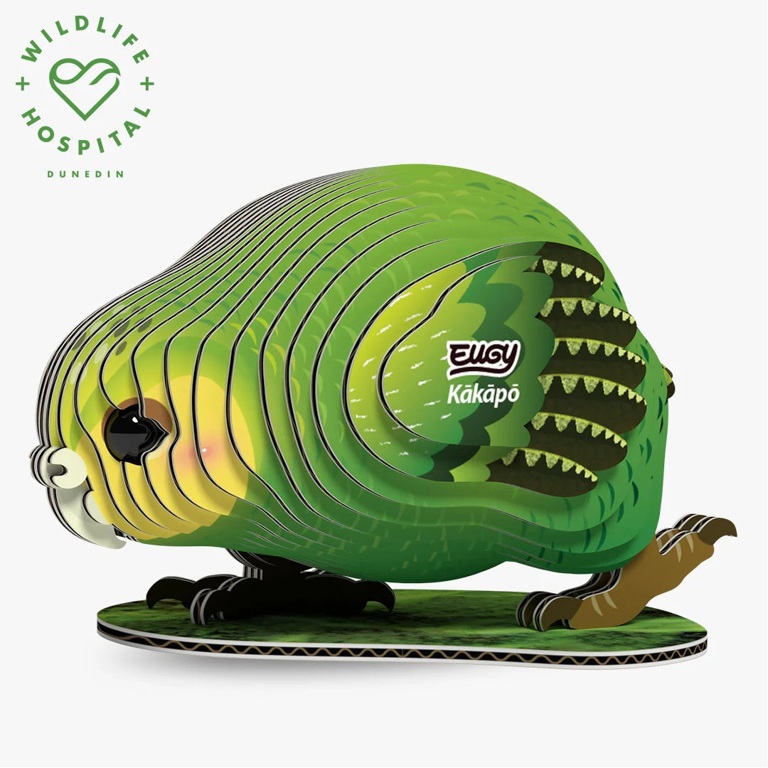 Eugy 3D Cardboard Model Kit - Kakapo