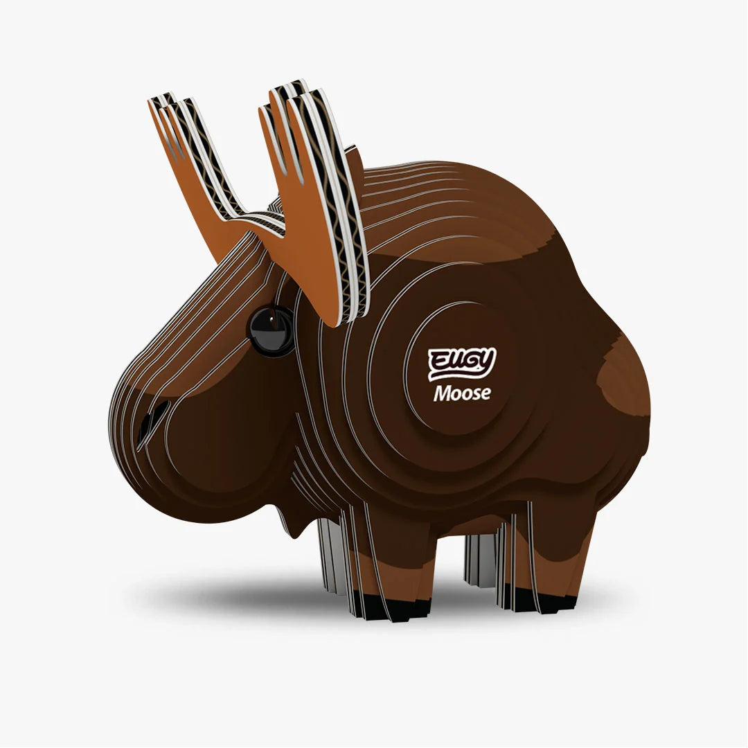 Eugy 3D Cardboard Model Kit - Moose