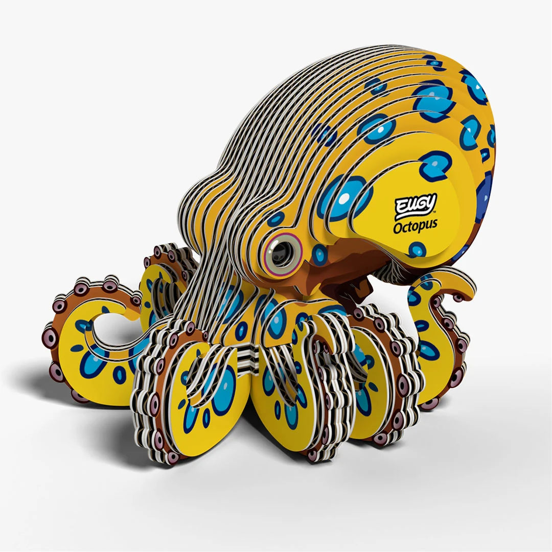 Eugy 3D Cardboard Model Kit - Octopus