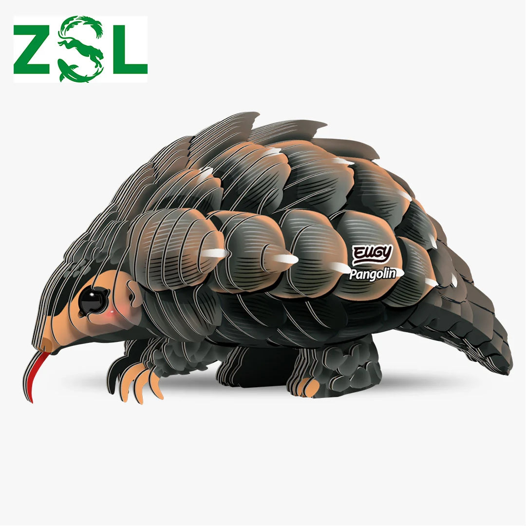 Eugy 3D Cardboard Model Kit - Pangolin