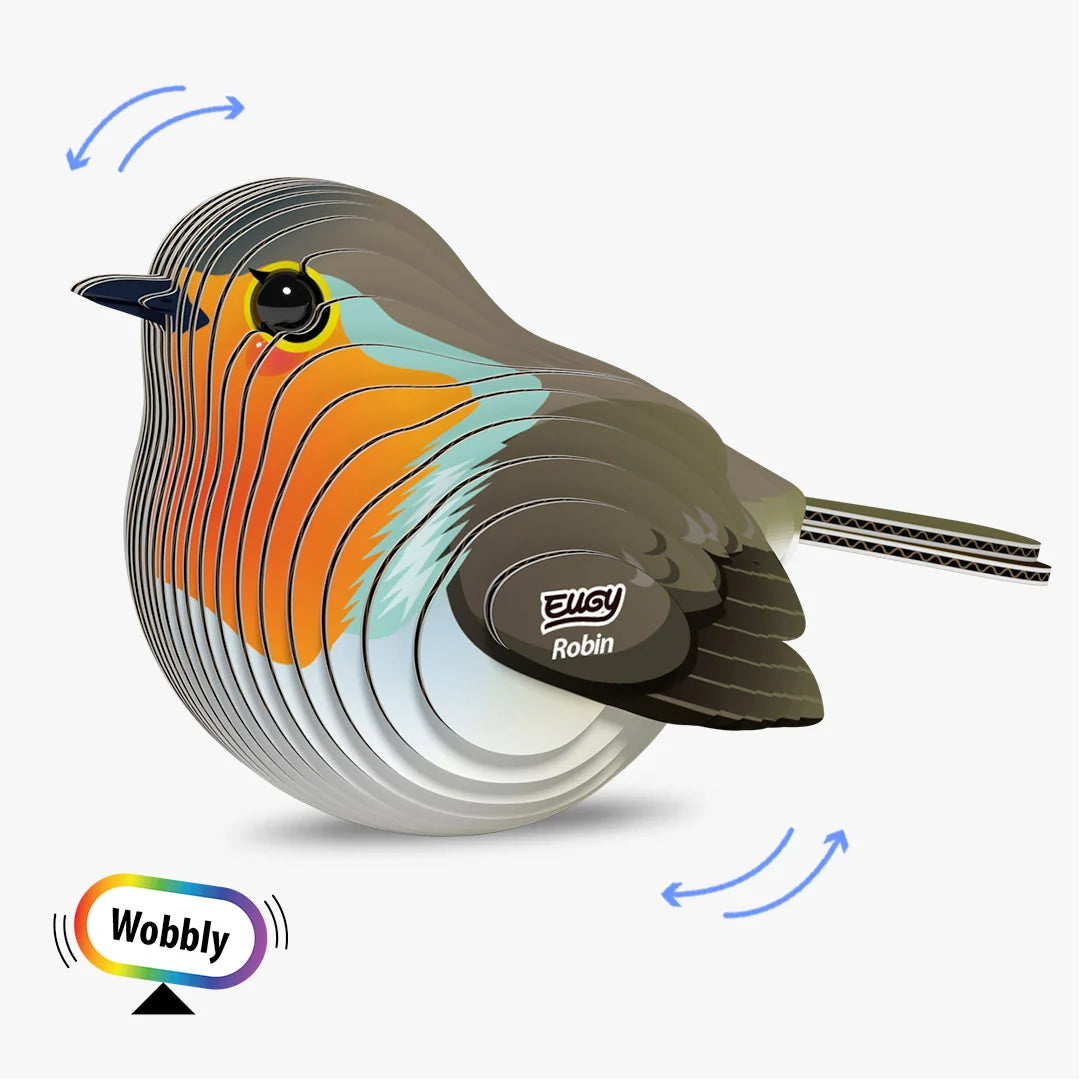 Eugy 3D Cardboard Model Kit - Robin