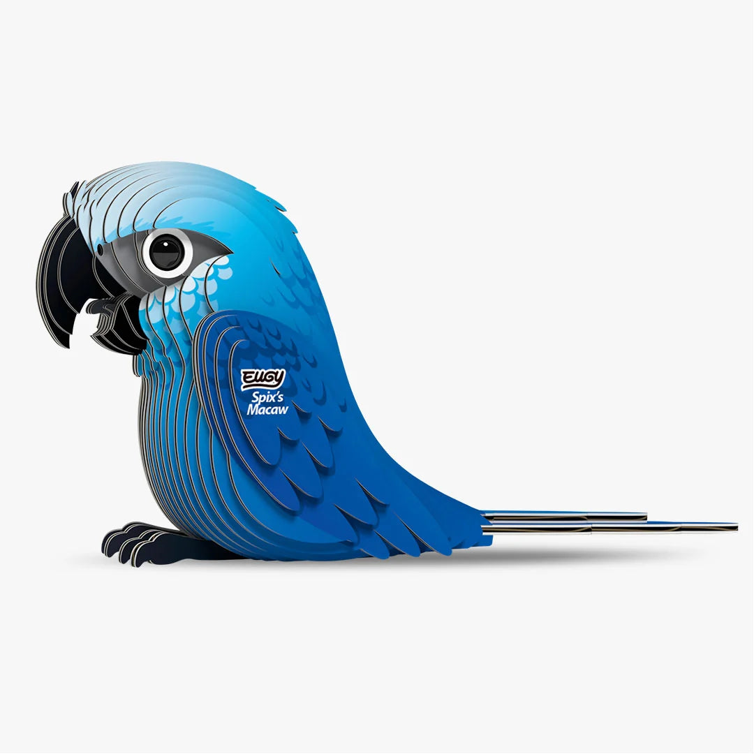 Eugy 3D Cardboard Model Kit - Spix's Macaw