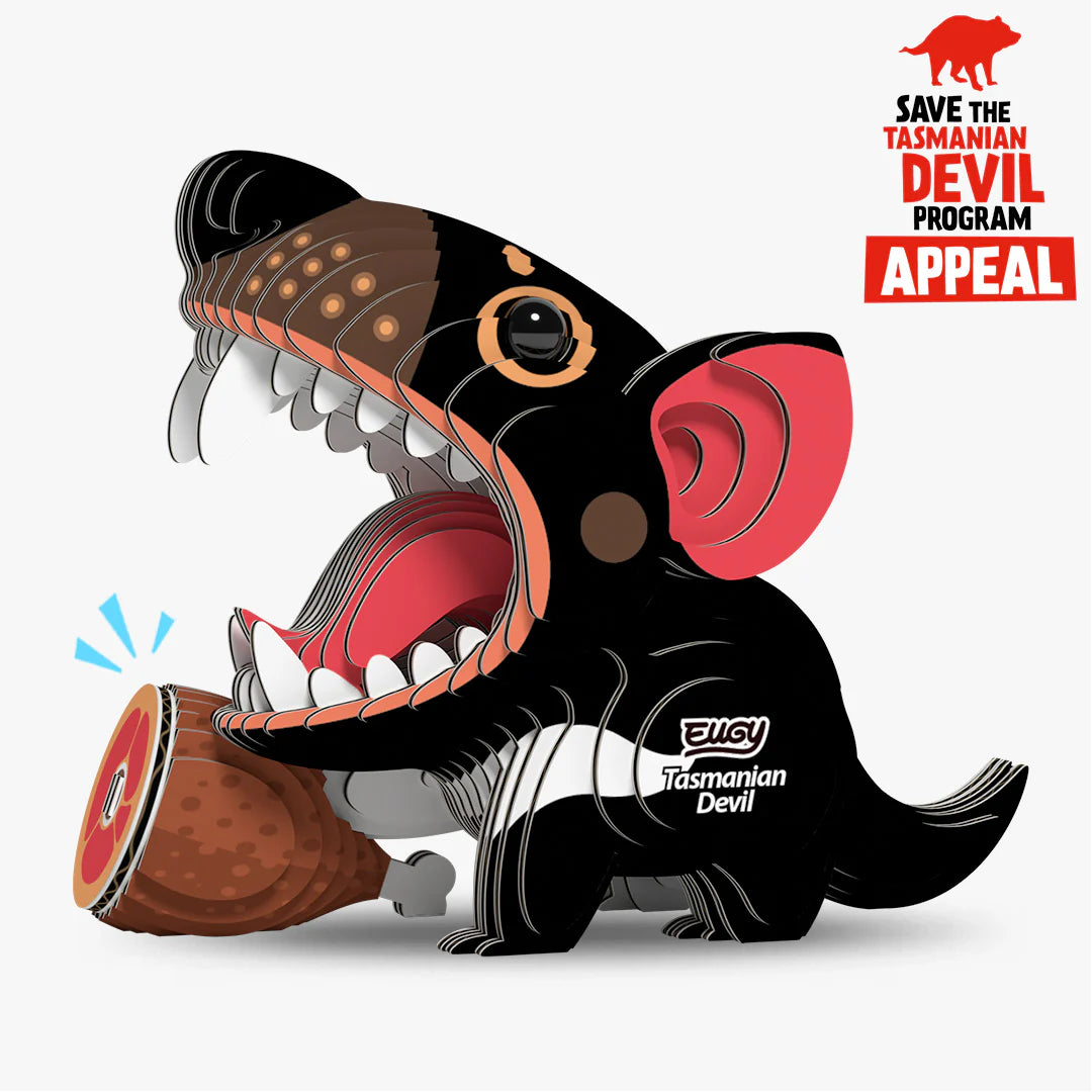 Eugy 3D Cardboard Model Kit - Tasmanian Devil