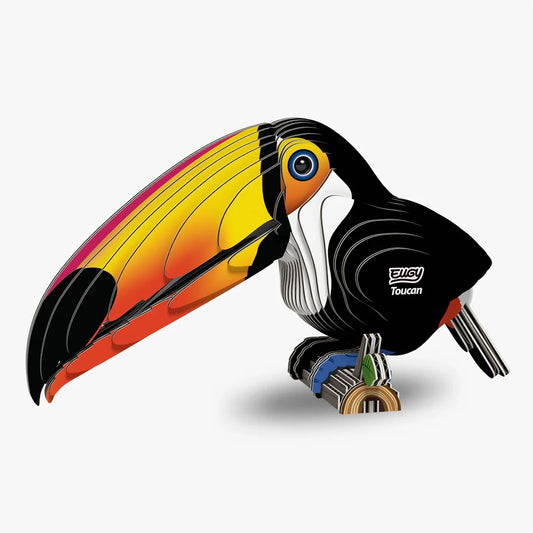 Eugy 3D Cardboard Model Kit - Toucan