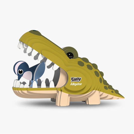 Eugy 3D Cardboard Model Kit - Alligator