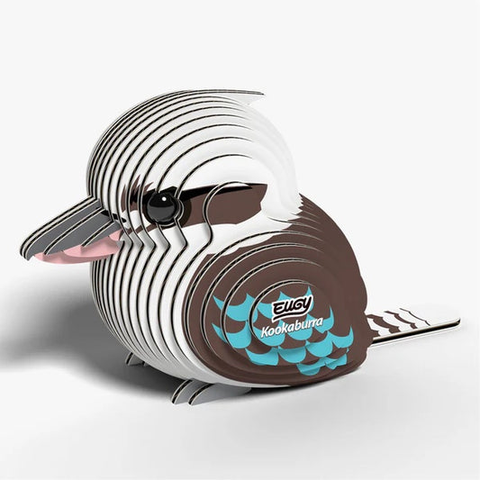 Eugy 3D Cardboard Model Kit - Kookaburra