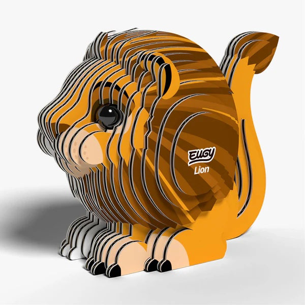 Eugy 3D Cardboard Model Kit - Lion