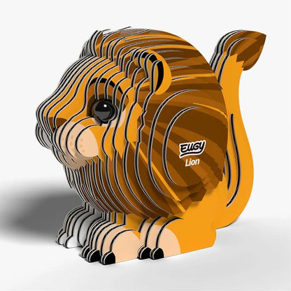 Eugy 3D Cardboard Model Kit - Lion