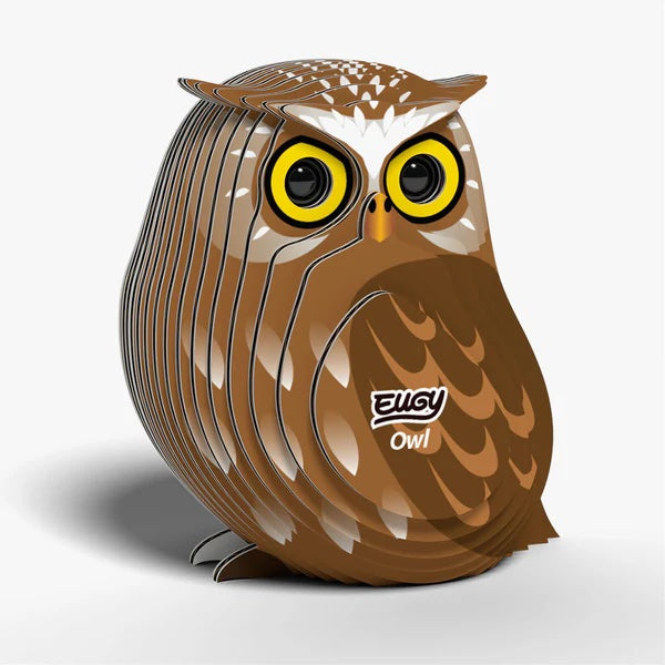 Eugy 3D Cardboard Model Kit - Owl