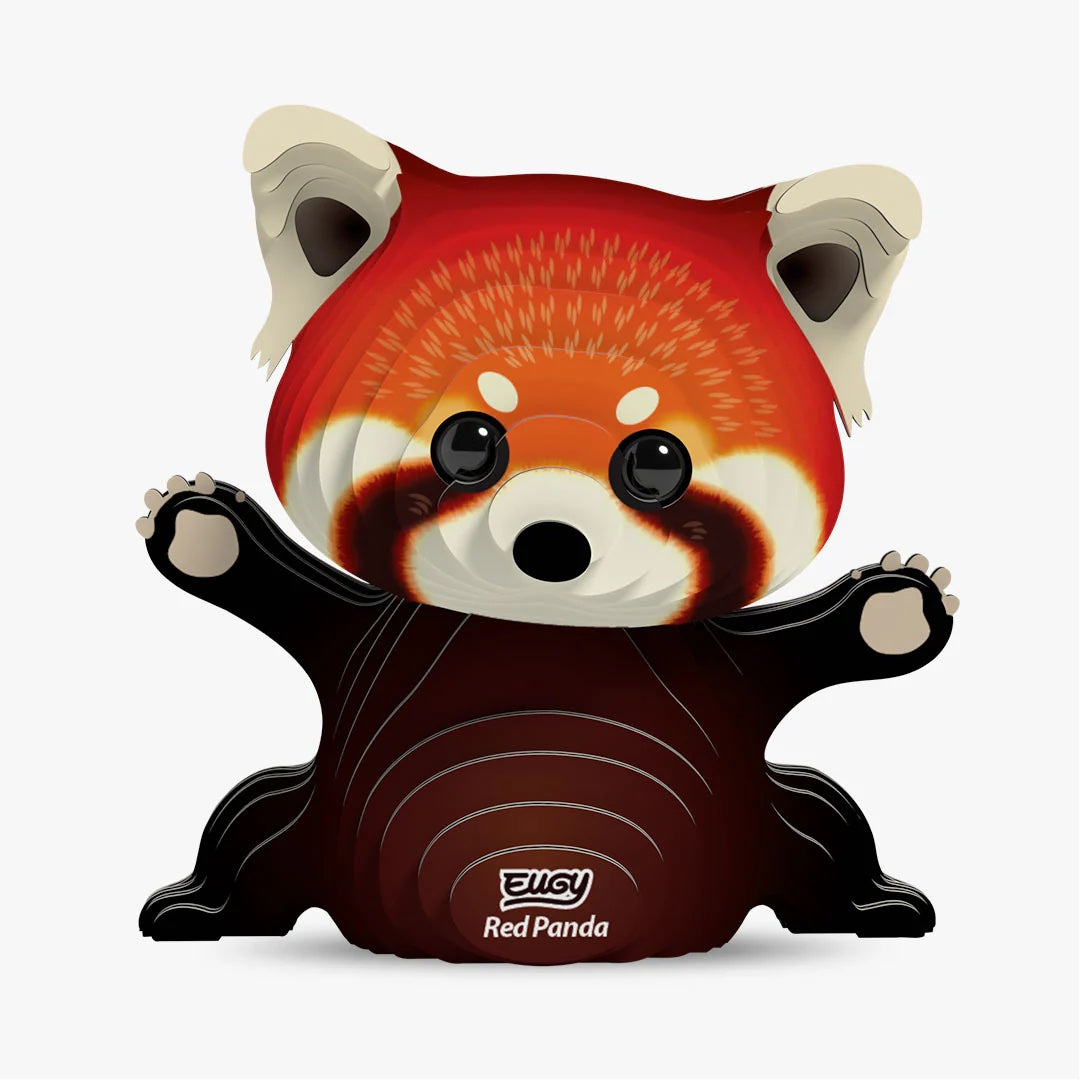 Eugy 3D Cardboard Model Kit - Red Panda