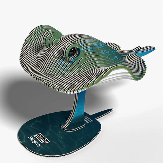 Eugy 3D Cardboard Model Kit - Stingray