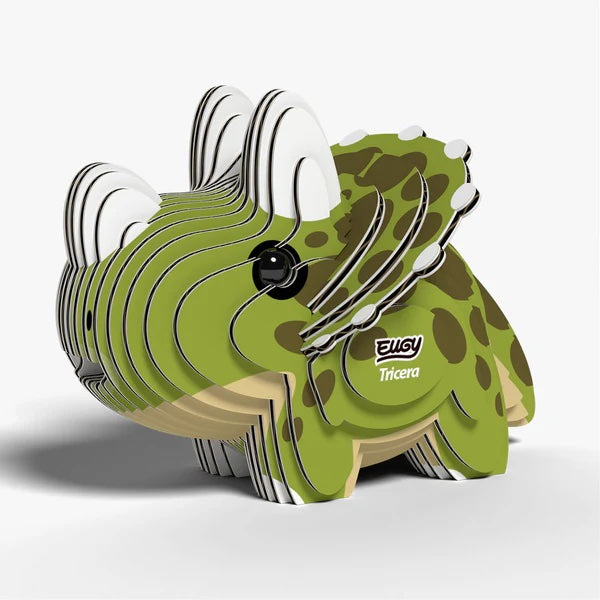 Eugy 3D Cardboard Model Kit - Tricera