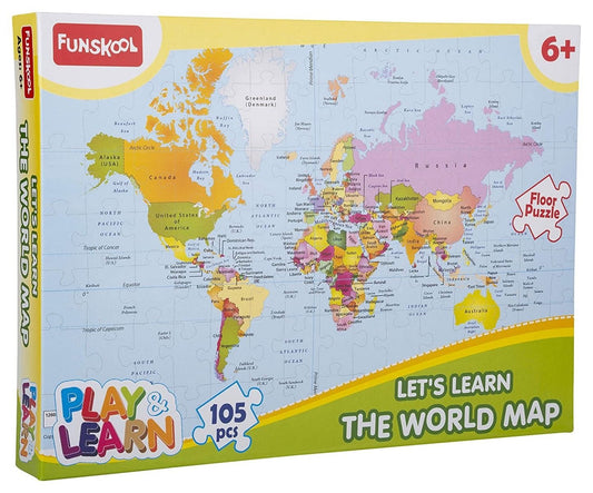 Funskool 105-Piece World Map