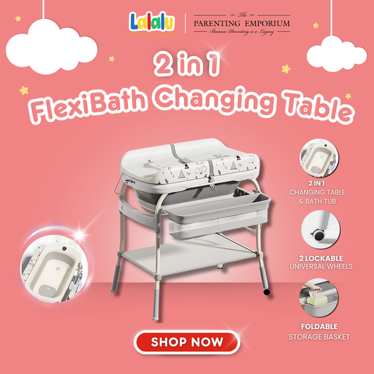 Lalalu FlexiBath: 2-in-1 Tub and Changing Station