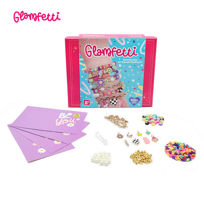 Glamfetti Bead Bonanza DIY Bracelet Beading Kit - Over 500 Pieces