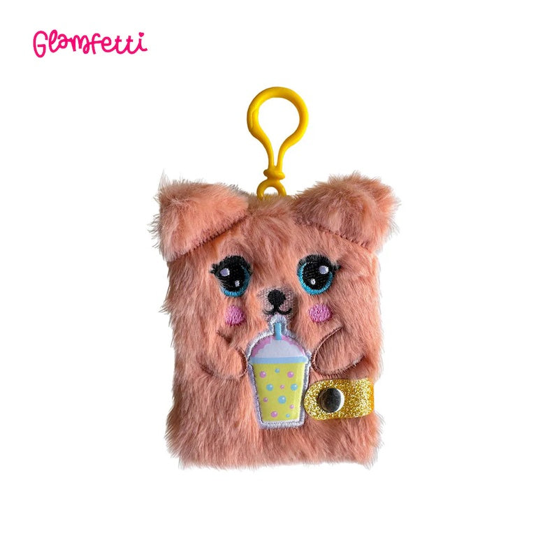 Glamfetti Critter Pals Plush Notebook Keychain