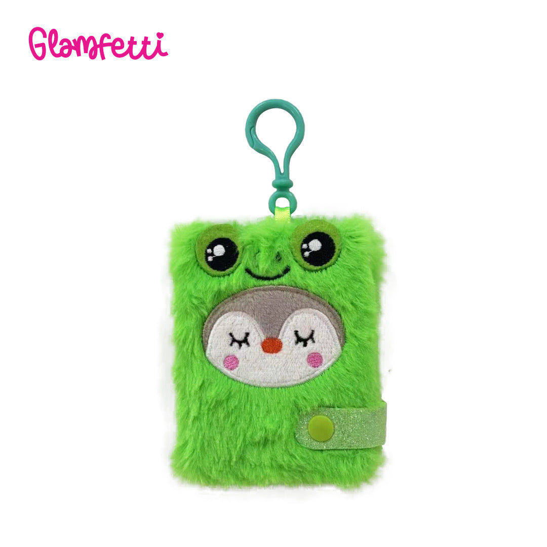 Glamfetti Critter Pals Plush Notebook Keychain