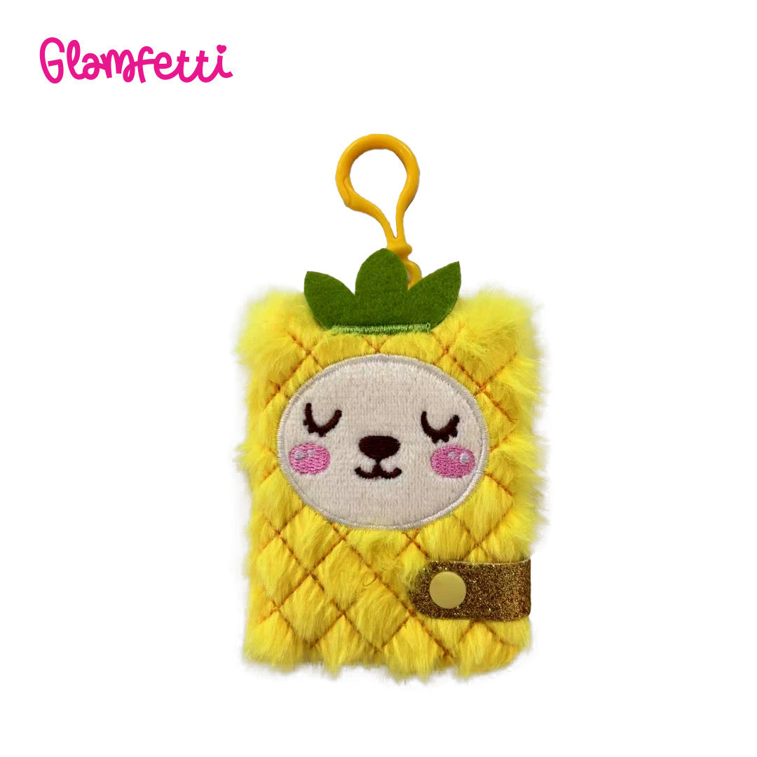 Glamfetti Critter Pals Plush Notebook Keychain