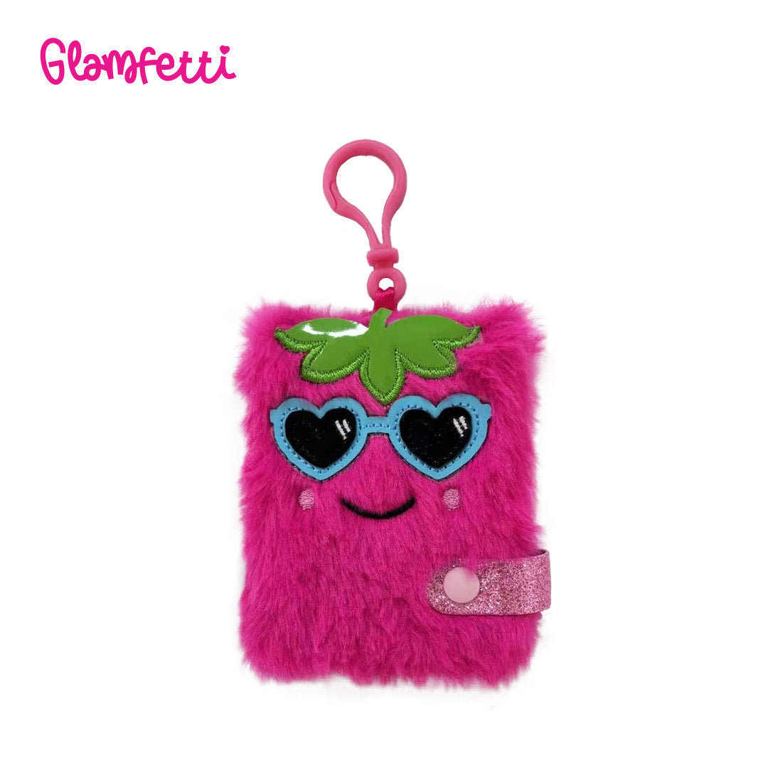 Glamfetti Critter Pals Plush Notebook Keychain