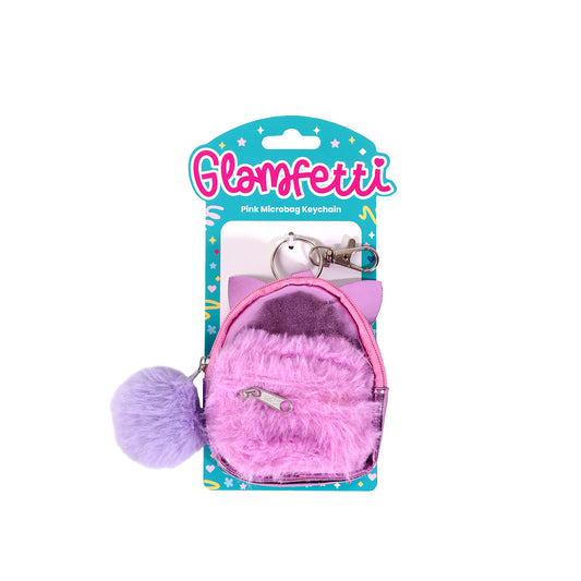 Glamfetti Pink Microbag Keychain