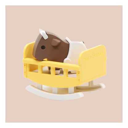 HalfToys Half Baby Gnu 3D Magnetic Educational Puzzle Toy with Diaper and Cradle