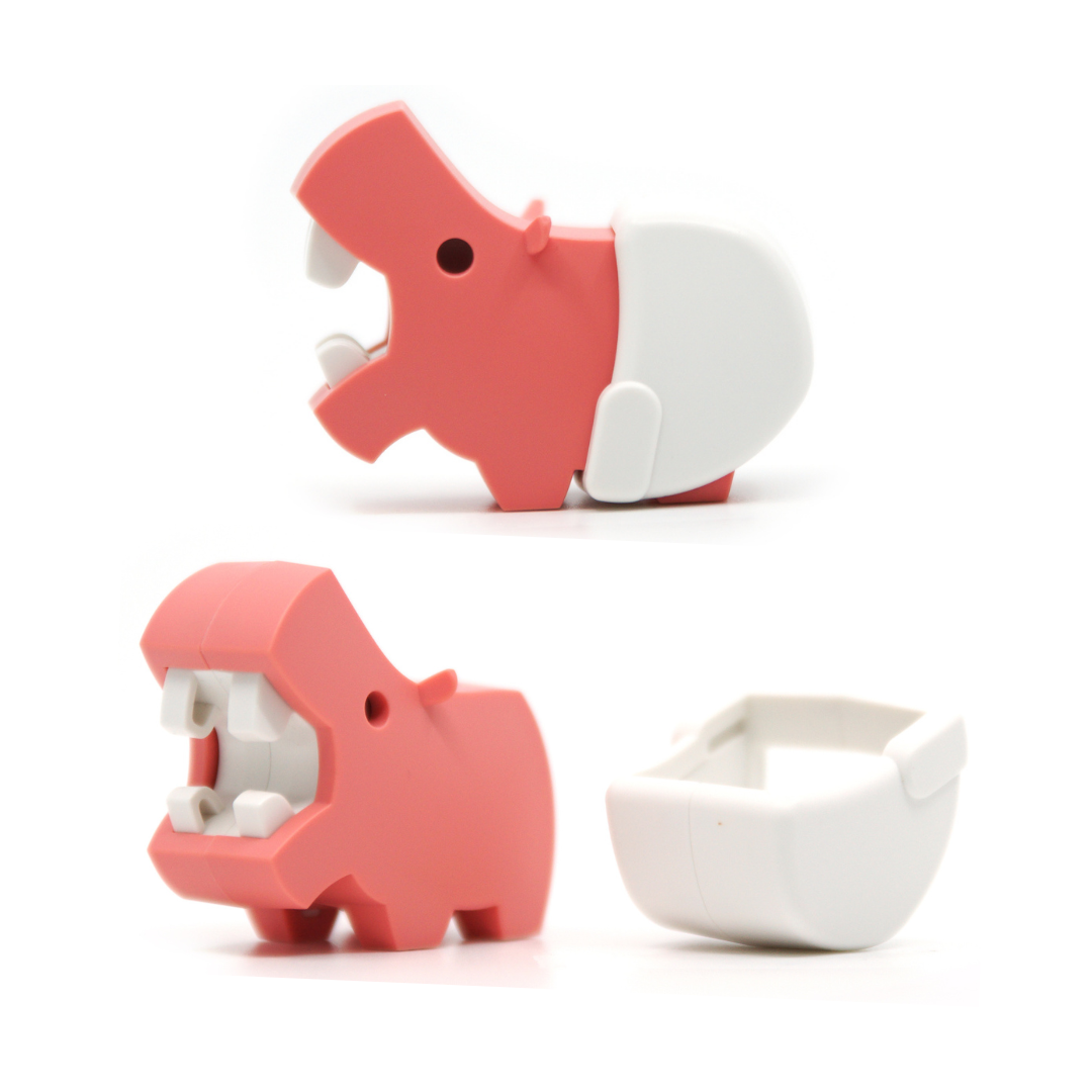 HalfToys Half Baby HIPPO 3D Magnetic Educational Puzzle Toy with Diaper and Cradle