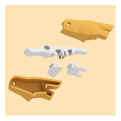 HalfToys Half Forest Platypus 3D Magnetic Educational Puzzle Toy Diorama Set with Figure and Habitat