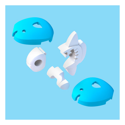HalfToys Half Ocean Mola 3D Magnetic Educational Puzzle Toy Diorama Set with Figure and Habitat