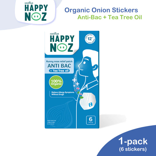 Happy Noz Organic Onion Stickers - Anti Bac for Adults