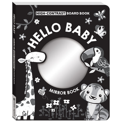 Hinkler High Contrast Hello Baby! Mirror Board Book