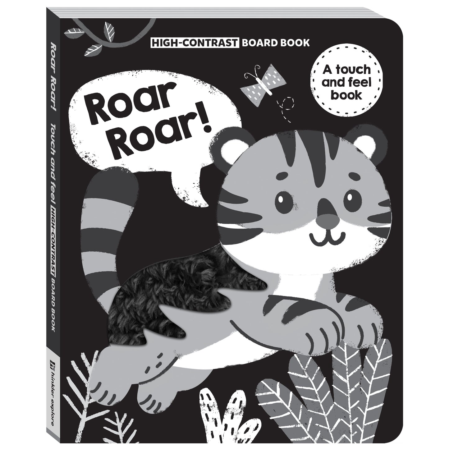 Hinkler High Contrast Rawr Rawr! Touch and Feel Board Book