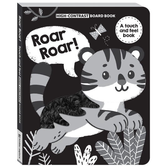 Hinkler High Contrast Rawr Rawr! Touch and Feel Board Book