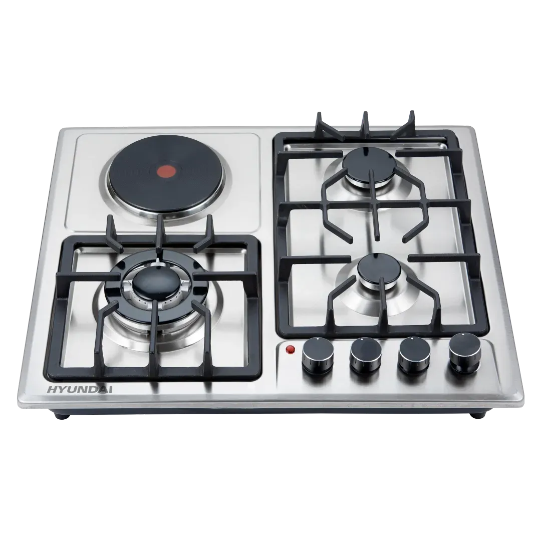 Hyundai HBH-T3G1H 3 Burner Built-In Hob, 1 Hot Plate (Pre-order)