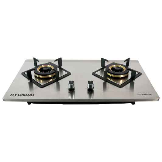 Hyundai HG-R7602K Built-In Double Burner Gas Stove Stainless Steel (Pre-order)