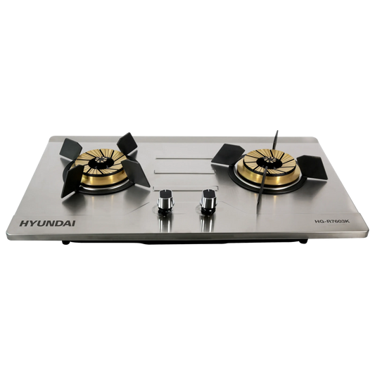 Hyundai HG-R7603K Built-In Double Burner Gas Stove Stainless Steel (Pre-order)