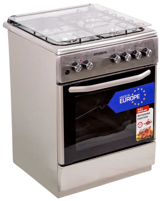 Hyundai HKR-F6031SG 60x60 cm Gas Range with 3 Gas Burners and 1 Electric Plate (Pre-order)