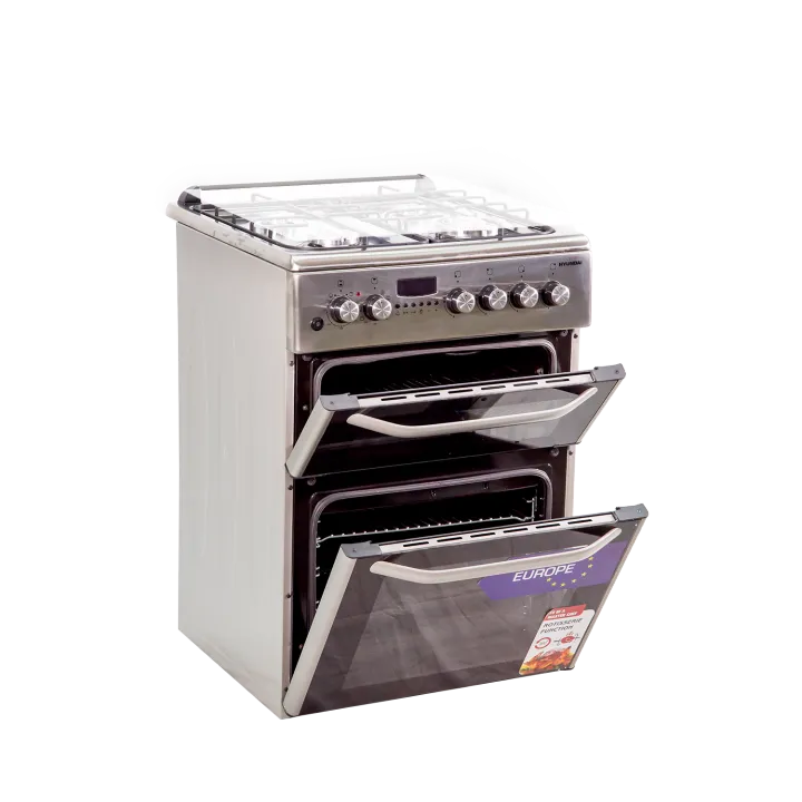 Hyundai HKR-F6040SGD 60x60 cm Double Cavity Free Standing Gas Cooker (Pre-order)