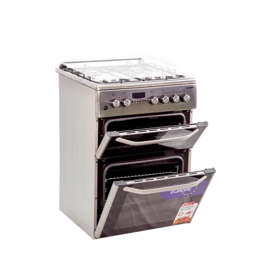 Hyundai HKR-F6040SGD 60x60 cm Double Cavity Free Standing Gas Cooker (Pre-order)
