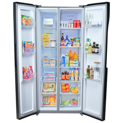 Hyundai HREF-RSBS183DS 18.3 cu. ft., Side-By-Side Refrigerator No Frost Inverter Refrigerator (Pre-order)