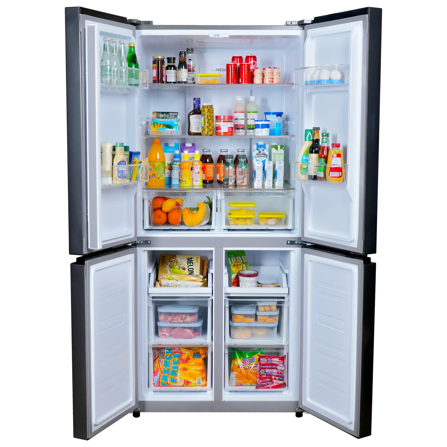 Hyundai HREF-RSBSMD153DS 15.3 cu. ft., Side-By-Side (Multi-Door) No Frost Inverter Refrigerator (Pre-order)