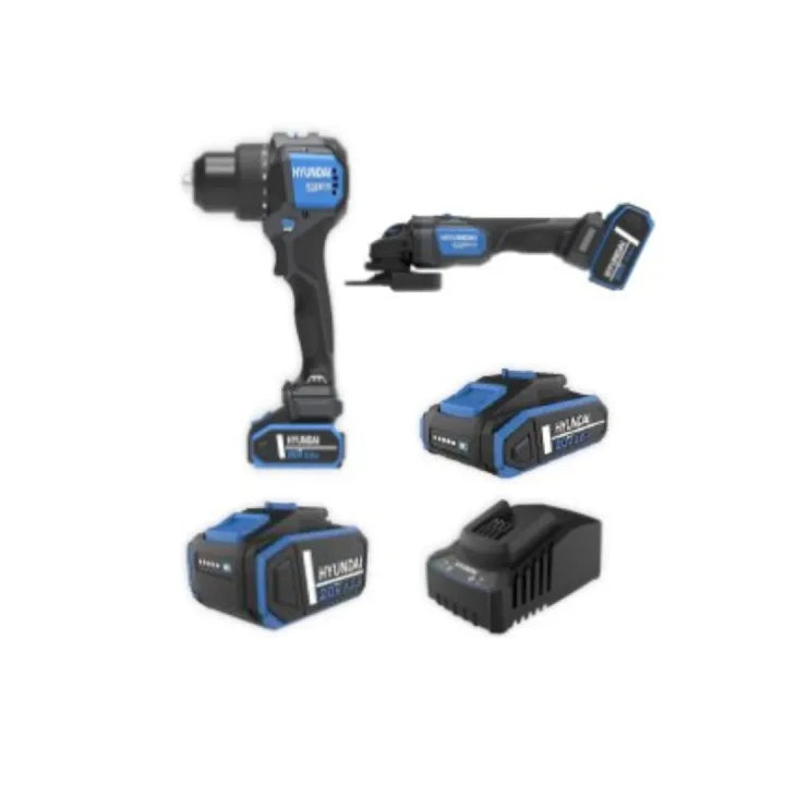 Hyundai S02-FTB BL Hammer Drill + BL Angle Grinder (Pre-order)