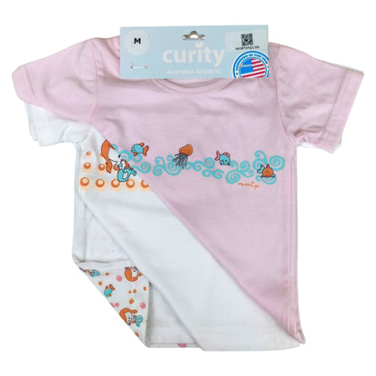 Curity Infant Short-Sleeve Shirt Set of 3