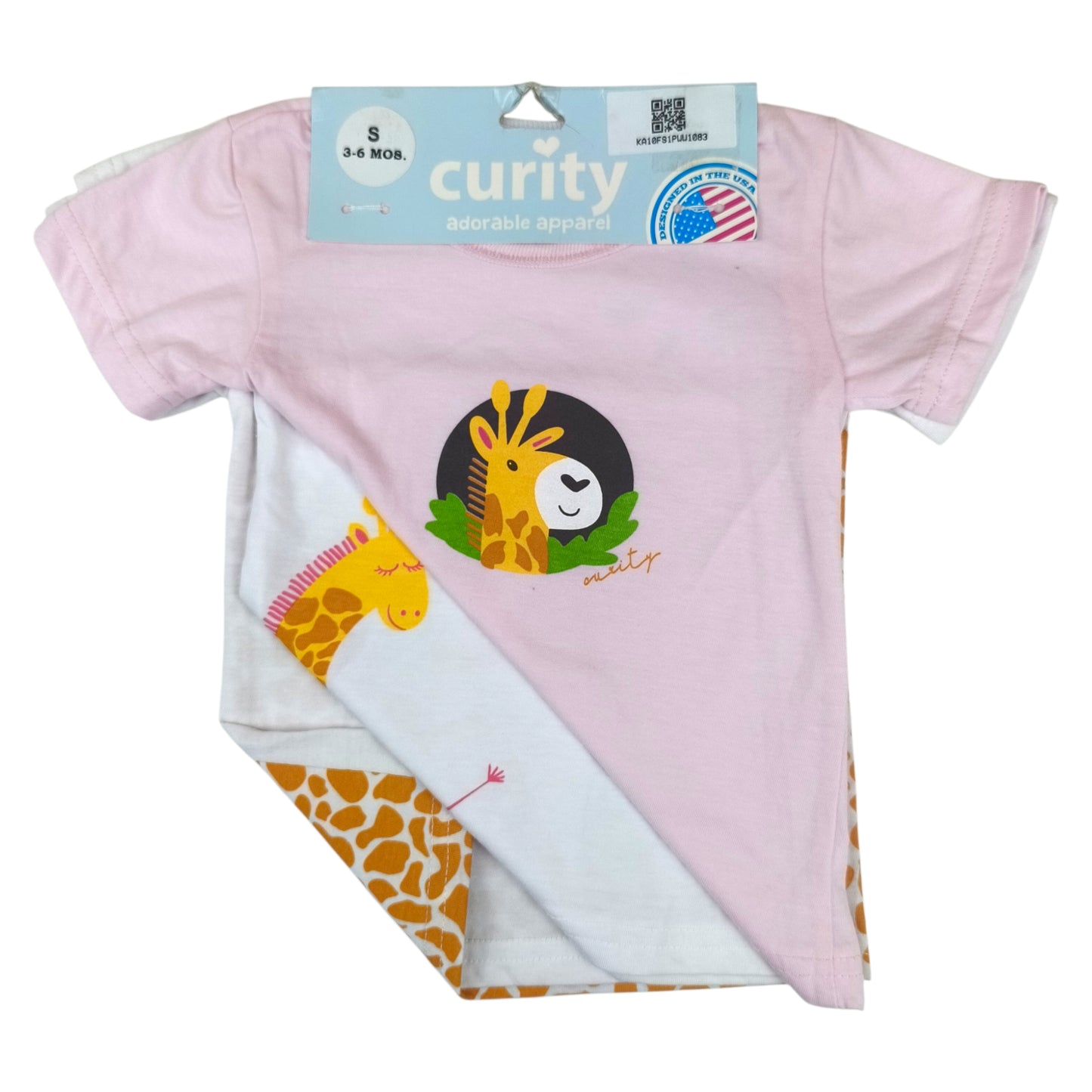 Curity Infant Short-Sleeve Shirt Set of 3