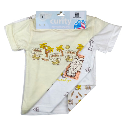 Curity Infant Short-Sleeve Shirt Set of 3