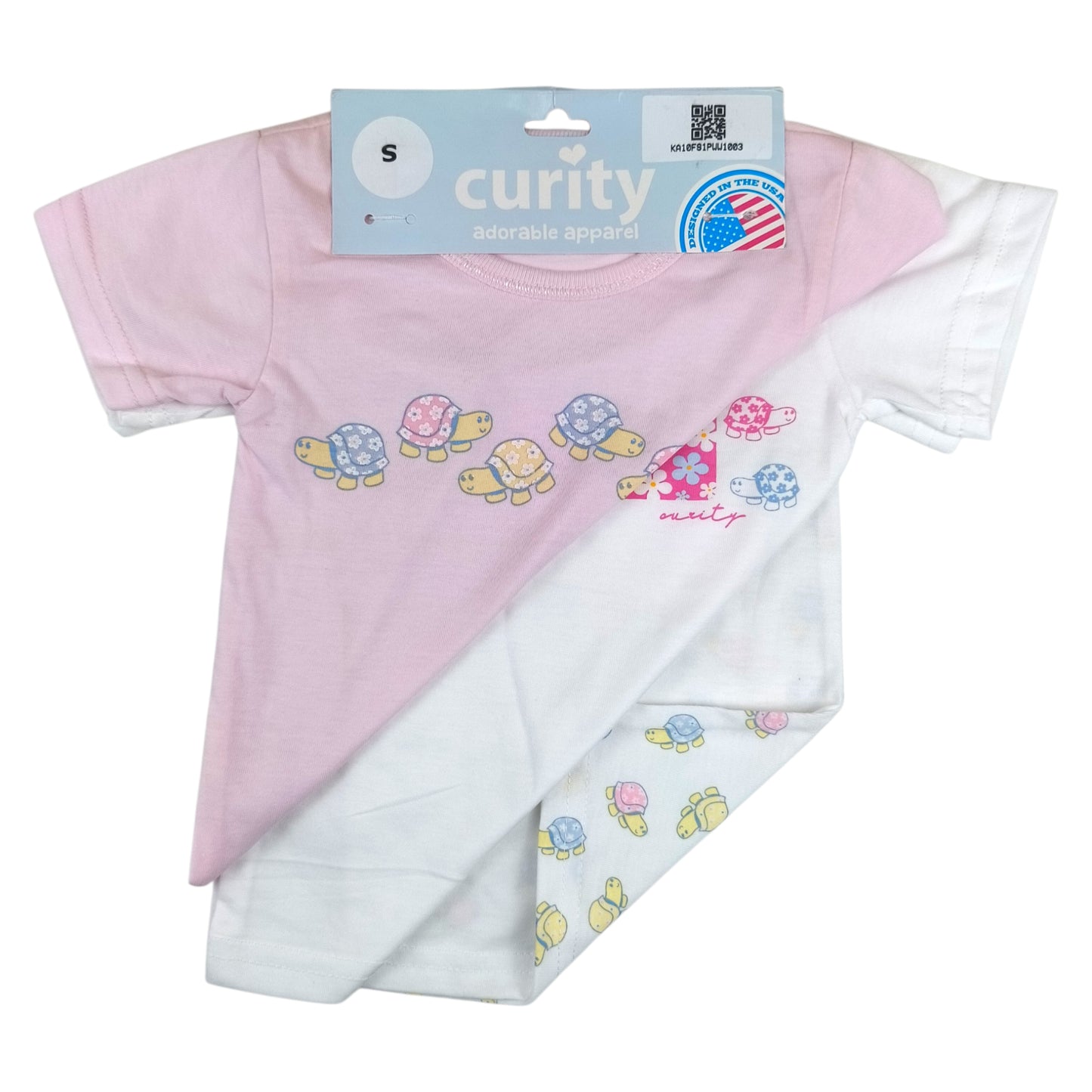 Curity Infant Short-Sleeve Shirt Set of 3