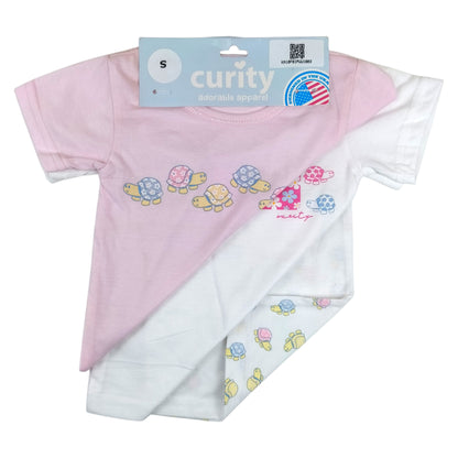 Curity Infant Short-Sleeve Shirt Set of 3