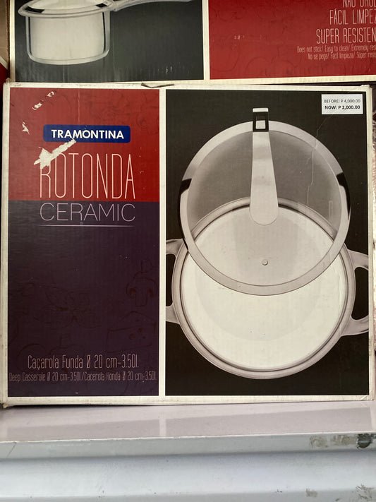 Tramontina Rotonda Ceramic Deep Casserole 20cm